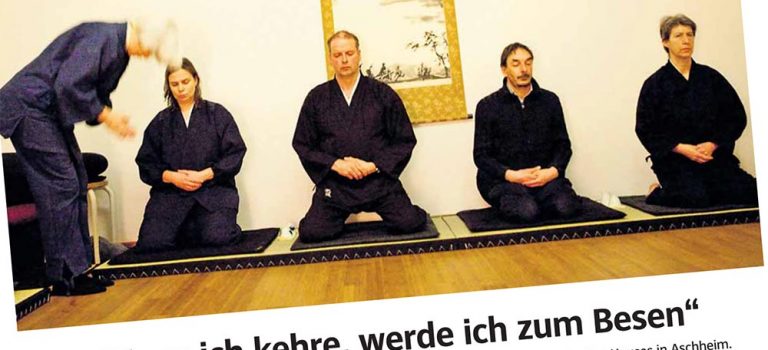 Artikel in der Süddeutschen Zeitung über einen ZenHaus Besuch mit Zen-Meditation und Zen-Klausur